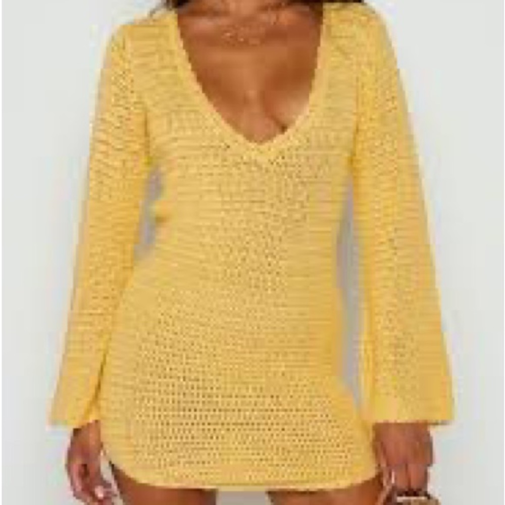Backless Yellow Dress